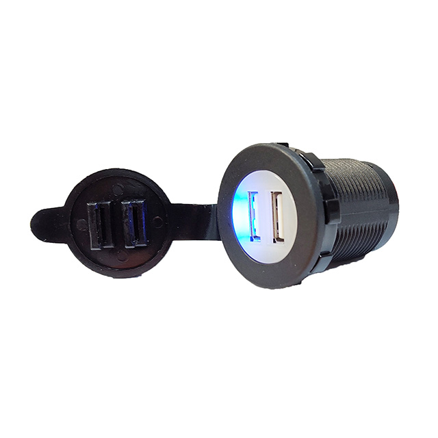 USB-A Dual Port: 2.4A + 2.4A (Independent Power Per Port)