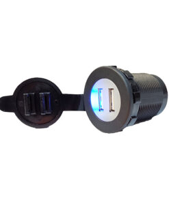 USB-A Dual Port: 2.1A Total (Shared Power)