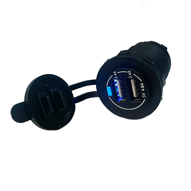 USB-A Dual Port: 2.4A + 2.4A (Independent Power Per Port)