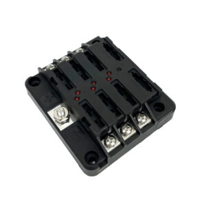 Fuse Block for Regular Blade - LED/Ground, 6P