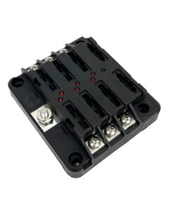 Fuse Block for Regular Blade - LED/Ground, 6P
