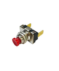 Mini Push Button - 2P SPST OFF-(ON) - VAC