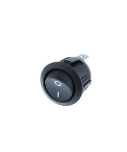 Round Rocker - 4P DPST OFF-ON, w/ print