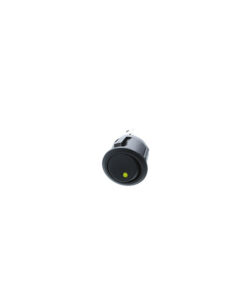 Round Rocker - 3P SPST OFF-ON, Amber LED