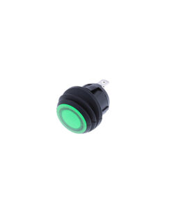 IP65 Round Rocker - 3P SPST OFF-ON, Green LED