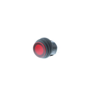 IP65 Round Rocker - 4P DPST OFF-ON, Red LED