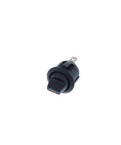 Round Rocker - 4P SPST OFF-ON, Red LED