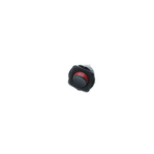 Square Actuator-Round Rocker - 2P SPST OFF-ON, Black&Red