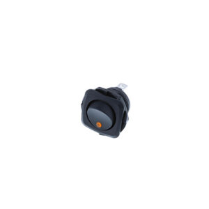 Square Actuator-Round Rocker - 3P SPST OFF-ON, Amber LED