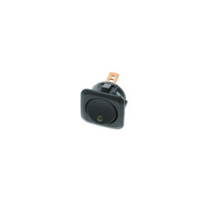Square Actuator-Round Rocker - 4P SPST OFF-ON, Amber LED