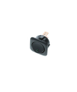 Square Actuator-Round Rocker - 4P SPST OFF-ON, Green LED