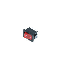 Mini Rocker - 2P SPST OFF-ON, Red w/ print