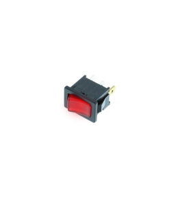 Mini Rocker - 3P SPST OFF-ON, Red LED
