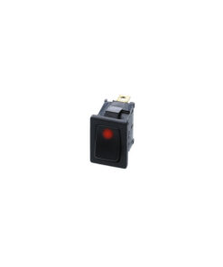Mini Rocker - 3P SPST OFF-ON, Red LED