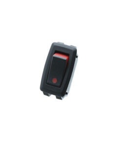 Mid-Size Rocker - 2P SPST OFF-ON, Black&Red w/ print