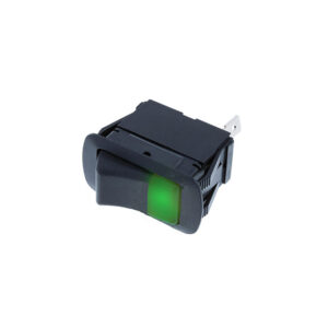 Sealed Rocker (IP56) - 3P SPST OFF-ON, Green Bulb