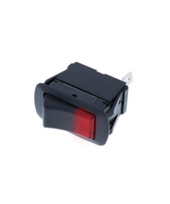 Sealed Rocker (IP56) - 3P SPST OFF-ON, Red Bulb