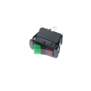 Sealed Rocker (IP56) - 4P SPDT ON-OFF-ON, Red/Green Bulbs