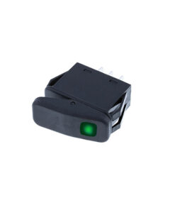 Sealed Rocker (IP56) Flat - 3P SPST OFF-ON - Green LED