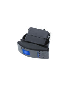 Contura Style Rocker - 4P SPDT ON-OFF-ON, Blue/Blue LEDs (IP56)