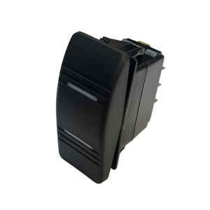 Contura Style Rocker - 4P SPDT ON-OFF-ON, Blue/Blue LEDs (IP56)