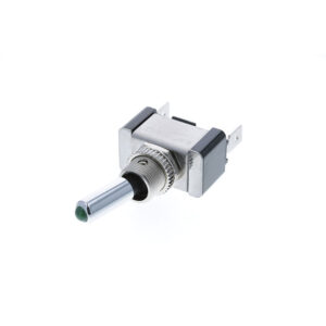 Illumnated Toggle - 3P SPST OFF-ON, Green LED