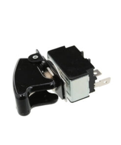 Toggle with Safety Cover (Red) - 2P SPST OFF-ON, Tab