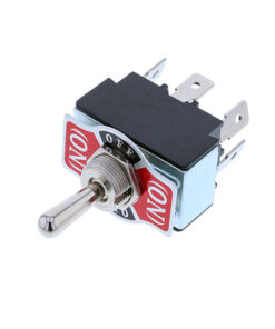 Toggle - 6P DPDT (ON)-OFF-(ON), Tab