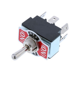 Toggle - 6P DPDT ON-OFF-(ON), Tab