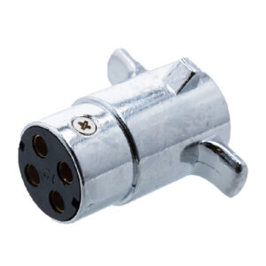 4-Pole Chrome plated Connector - Plug