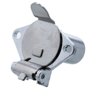 4-Pole Chrome plated Connector Socket