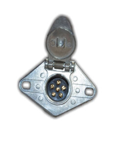 6-Pole Diecast Connector - Socket with Exposed Terminals