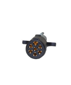Heavy Duty 7-Pole Nylon Connector - Plug with Cable Guard