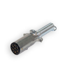 Heavy Duty 7-Pole Diecast Connector - Plug with Cable Guard