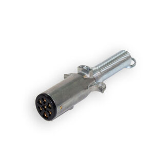 Heavy Duty 7-Pole Diecast Connector - Plug with Cable Guard