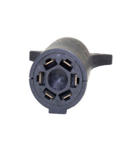 Step-Down Adapter - 7-Pole RV to 6-Pole Round (Aux Pin) with Boot