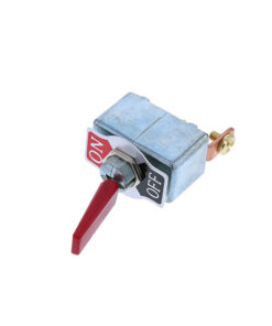 Heavy Duty Toggle - 2P SPST OFF-ON, Red
