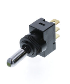 Wedge Toggle - 3P SPST OFF-ON, Amber LED