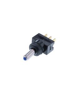 Wedge Toggle - 3P SPST OFF-ON, Blue LED
