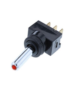 Wedge Toggle - 3P SPST OFF-ON, Red LED