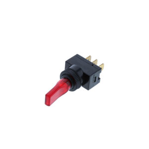 Wedge Toggle - 3P SPST OFF-ON, Red LED